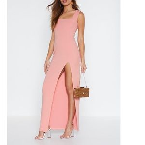 Nasty Gal pink dress